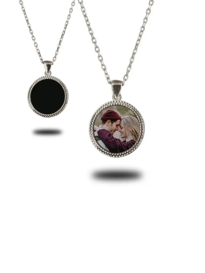 Fotoğraflı Kişiye Özel Gökyüzü Gizemli Kolye